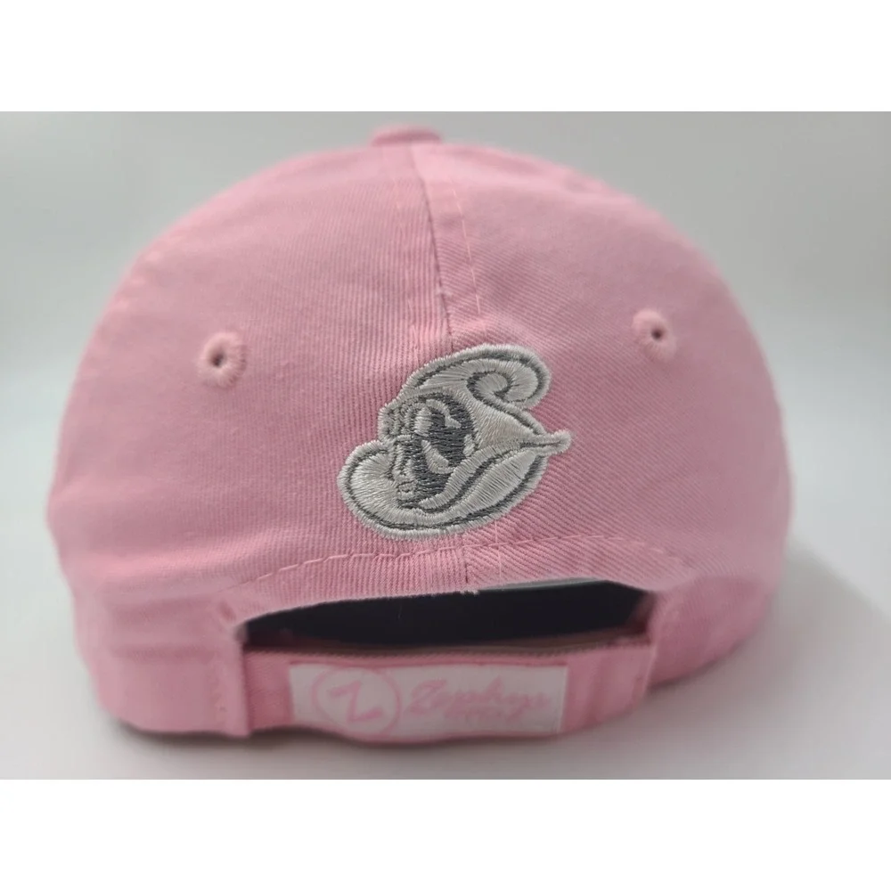 Youth Schaumburg Flyers‎ Zephyr Adjustable Hat Cap Northern League White Pink